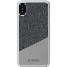 Krusell Tanum kate Apple iPhone XS Max, 61499, hall, polüuretaan, tagakate, kaamera lõige, kriimustuskaitse, tolmukindel