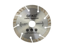 Dimanta disks betona un akmens griešanai, 125mm x 22mm, segmentēts turbo, G00222, GEKO