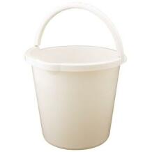 Branq ämbri 8120050, 10 l, ümmargune, kreemivärvi, plastmass