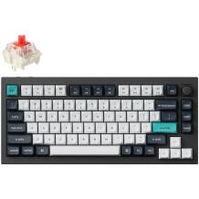 Keychron клавиатура Q1M-M1, RGB LED, 1000 Гц, 2.4 ГГц, Bluetooth 5.1, PBT клавиши, механические переключатели, черный