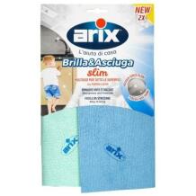 Arix Микрофибровая тряпка 90286628, 2 шт., стирка в машине до 60°C, подходящие поверхности: стекло, зеркала, нержавеющая сталь
