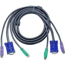 Aten KVM kaabel, 3M PS/2, 2L-1003P/C, 3m, 2 x 6 pin mini-DIN M, 1 x HDB-15 M