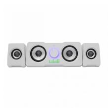 White Shark Arvutikõlarid MOOD-W, 2.2 Stereo, 5V, 16W, 150-20000Hz, 85dB, 3.5mm Audio, USB 2.0, Vikerkaare efekt