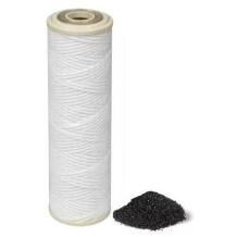 Amg Water Filters Ūdens filtrs AMG FA/CA 10 7301645, +60°C, pārtikas gumija, polipropilēna aukla, granulēta aktīvā ogle