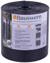 Лента для забора Bauswern Premium 2600x19см RAL7016, темно-серый 260197016