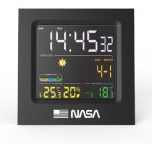 Nasa Laikapstākļu stacija WS300, 225g, 117x118x58mm, 12/24h, DD/MM, modinātājs, bezvadu sensors 10m, snaušanas funkcija