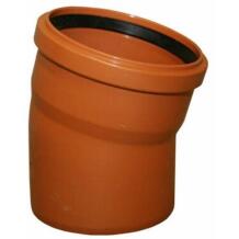Instalplast Ārējās Kanalizācijas Līkums 8027357, 110mm, 15°, SN8, PVC, oranža