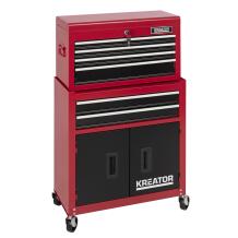 Riteņu instrumentu skapītis, KREATOR, KRT653005, Izmēri: 64 cm x 32,5 cm x 64 cm, 6 atvilktnes, 70 kg jauda