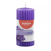 Aromātiskā svece cilindrs True Scents lavanda 37266777 Bolsius Ø6x12cm