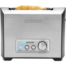Gastroback Röster 42397, 950 W, 2 pesa, 1 viil, LED ekraan, Roostevaba teras, 9 pruunistustaset