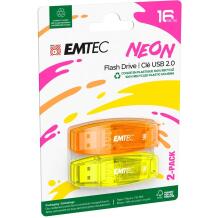 Emtec USB mälupulk ECMMD16GC410P2N, 16GB, USB 2.0, 15Mbps, 5Mbps, mitmevärviline