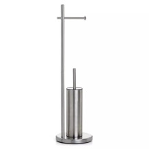 Toilet paper and toilet brush holder Satin stainless steel 154439500 TATAY