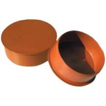 Instalplast PVC ārdarbu kanalizācijas korķis 8011196, 160mm, oranži brūna, PVC-U, pH 2-12, līdz +40°C