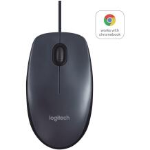 Logitech USB optiline hiir B100/910-003357, 800 DPI, 3 nuppu, 1.8m kaabel, ambidekstriline, must