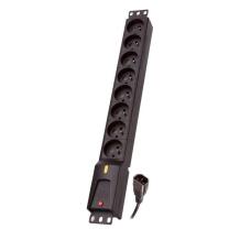 Lestar Barošanas bloks LZRM 810 BW IEC 320 1966005076, 5m, 8 kontaktligzdas, 230V, 10A, pārsprieguma aizsardzība, slēdzis