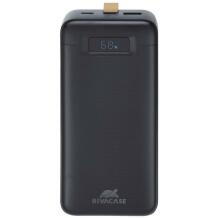 Rivacase Power Bank VA1083, 30000mAh, Li-Poly, 65W PD3.0, 1xUSB Type-A, 2xUSB Type-C, LCD ekraan, kiire laadimine