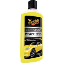 Meguiar's G17716 Ultimate mazgāšanas un vaskošanas līdzeklis – pH neitrāls auto šampūns ar karnaubas un polimēru vasku 473 ml