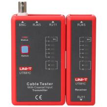 Uni-T UT681C võrgu kaabli tester, 9V aku, LED indikaatorid, RJ45, RJ11, BNC, automaatne väljalülitus