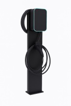 Elektroauto uzlādes stacijas statīvs Pro Pole ar IP54 aizsardzību melns VPROPOLE VOOL