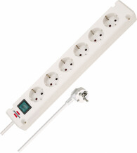 Удлинитель 230 В IP20 3м, Brennenstuhl, 1150650326, 3м, 6 розеток, 90° розетки, 3500 Вт, IP20