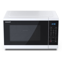 Microwave oven with grill function 25 L capacity 900 W power and white design YC-MG252AE-W Sharp