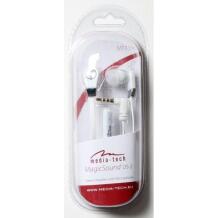 Media-Tech СТЕРЕО НАУШНИКИ С МИКРОФОНОМ, MT3556W, 1.2m, 110dB, 18Ω, 20Hz-20kHz, In-Ear, 3.5mm minijack
