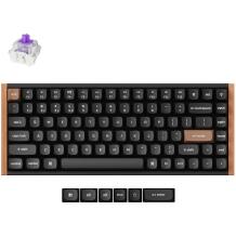 Keychron K2H-F1, клавиатура, 75%, проводная и беспроводная, RGB LED подсветка, магнитные переключатели, QWERTY, черная