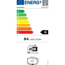 Blaupunkt QLED televizorius 55QBG6000S, 55'', 3840 x 2160, HDR10, 3xHDMI, 2xUSB, Wi-Fi, Bluetooth, Google TV