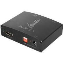 Ajax I/O экстрактор 38167 HDMI 10.2G, 2 HDMI, 1 коаксиальный S/PDIF, 1 стерео разъем 3.5mm, черный