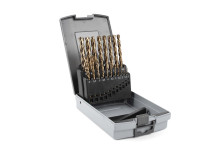 Urbumu komplekts, K10932, KAMASA TOOLS, 19 gab., izturīgi tērauda urbji ar 5% kobalta sakausējumu, 135° griešanas leņķis.