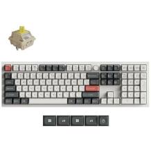 Keychron клавиатура Q6U-P4 8000 Гц, 4000 мАч, RGB LED, 660 ч времени работы от аккумулятора, механический переключатель