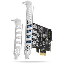 Axagon I/O карта PCEU-43RS 4x USB 3.2 Gen1, 5 Гбит/с, чип Renesas, низкопрофильный крепеж