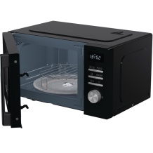 Mikroviļņu krāsns ar grila funkciju daudzpusīgai gatavošanai 20 L ietilpību 800 W jaudu un melnu korpusu MO20A4BH Gorenje