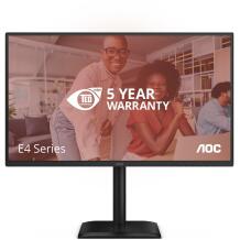 Aoc LCD монитор 27E4U 68.6 см 1920 x 1080 FHD, 120 Гц, IPS, регулируемая подставка, USB хаб 3.2 Gen 1, VESA крепление