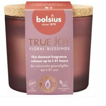 Bolsius Svece arom. True Joy 37996956 Ø66mm, 83mm, degšanas ilgums ~21h, ziedu aromāts
