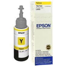 Epson T6734 Tindi pudel, C13T67344A, 70ml, 1, kollane, originaal, tindi täiendamine