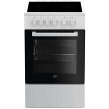 Beko Keraminė viryklė FSS57000GW, 4 degikliai, 60l, 7700w, A, lengva valyti, grilis, kepimo skarda, saugojimas