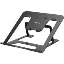 Fellowes Alumia kaasaskantav sülearvuti alus 100138868, 15", must, alumiinium, reguleeritav kõrgus, libisemiskindlad padjad
