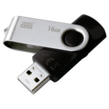 Goodram 16GB UTS2 USB 2.0 mälupulk, UTS2-0160K0R11, 16 GB, 20 MB/s, 5 MB/s, USB Type-A, must