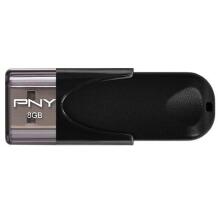 Pny USB mälupulk ATTACHE4 FD8GBATT4-EF, 8GB, USB 2.0, 25MB/s, 8MB/s, must