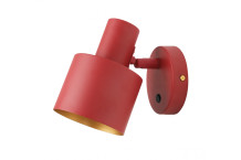 Seinavalgusti SELVIA II sisselülitamisega, 6096, max250V, 50/60Hz, 1*E14, max.25 W, IP20, dia.10 cm, punane