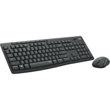 Logitech Klaviatuur ja hiir MK295 920-009800, traadita, 10m, 3 nuppu, klaviatuuri aku AA, hiire aku AA