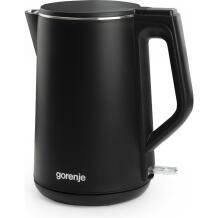 Gorenje Kettle K15DWBK, 2200 W, 1.5 L, nerūdijančio plieno, 360° sukamoji bazė, juoda