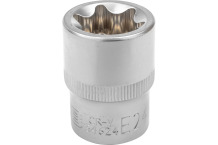 E-profilu galva 1/2" DR E24, JCB, JCB-54624, CrV tērauds, 38mm