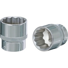 12-point socket 1/2" CHROMEplus, KSTOOLS, 918.1333-E, 14mm