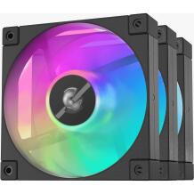 Deepcool Охлаждение R-FD12-BKAPN3-G, 120mm, 63.6 cfm, 400-2050 rpm, 26.9 dBA, 3 вентилятора, 8-контактный кабель