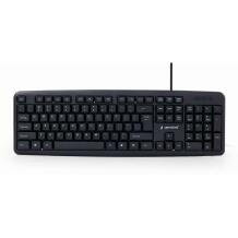 Gembird klaviatuur KB-U-103, 104 nuppu, USB, kaabeldatud, 1.4 m, must, sirge, universaalne, CE, UL, ISO 9002, RoHS