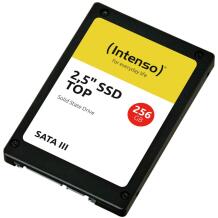 Intenso SSD 3812440 256GB, 2,5", Lugemise kiirus 550 MB/s, Kirjutamise kiirus 500 MB/s, SATA III, MLC, Madal energiatarve