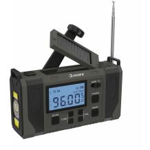 Hawk Pārnēsājams kloķa radio HWRDI420GN, FM/AM, 4W, USB-C uzlāde, lukturis, SOS funkcija