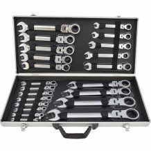 Kombinēto atslēgu ar reversu komplekts, 22gab., 6-32mm; AW39938 AWTOOLS